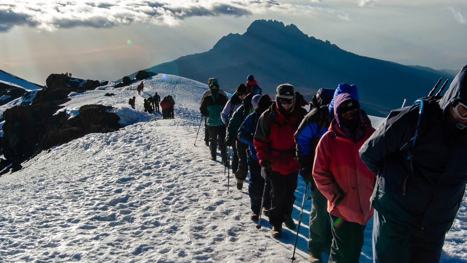 Climbers on Mount Kilimanjaro with Serengeti Wild Tours
